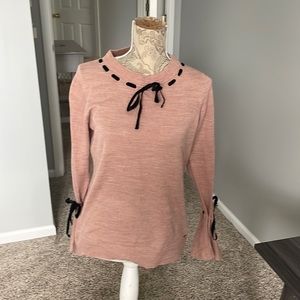 Ivanka Trump Peach Long Sleeve Sweater Size Medium